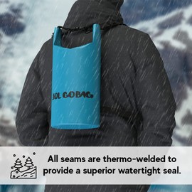 iChewie - Go Bag - Waterproof Dry Bag - Roll Top Compression Sack Keeps Gear Dry for Kayaking, Beach, Rafting, Boating, Hiking, Camping, Fishing, and more - 10L Yellow