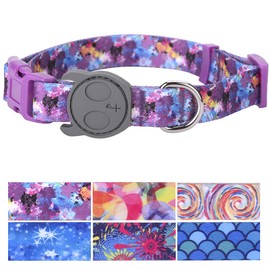 PetANTastic Best Adjustable Medium Dog Collar Durable Soft & Heavy Duty with Sparkling Galaxy Design, Outdoor & Indoor use Comfort Dog Collar for Girls, Boys, Puppy, Adults