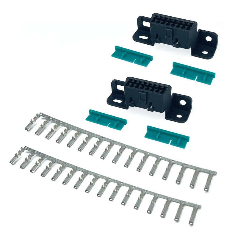 JUTA 16 PIN OBD Female Replacement Wire Sockets Connector OBDII