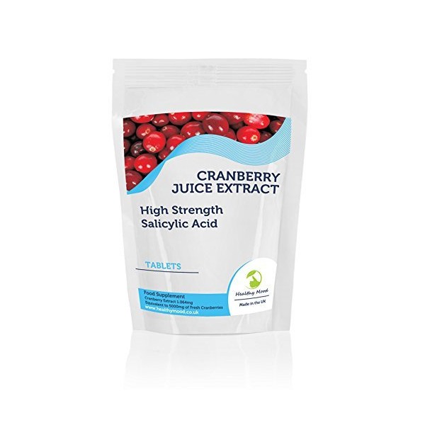 Cranberry Juice High Strength Extract Salicylic Acid 180 Tablets Immune