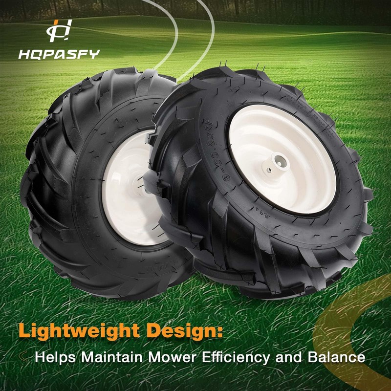 13x5.00-6" Tiller Tire and Wheel (3/4" Axle Size), 3-1/8" Centered