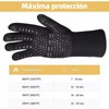 Humidific Guantes de Cocina de Silicona Antideslizantes, Guantes de Barbacoa,