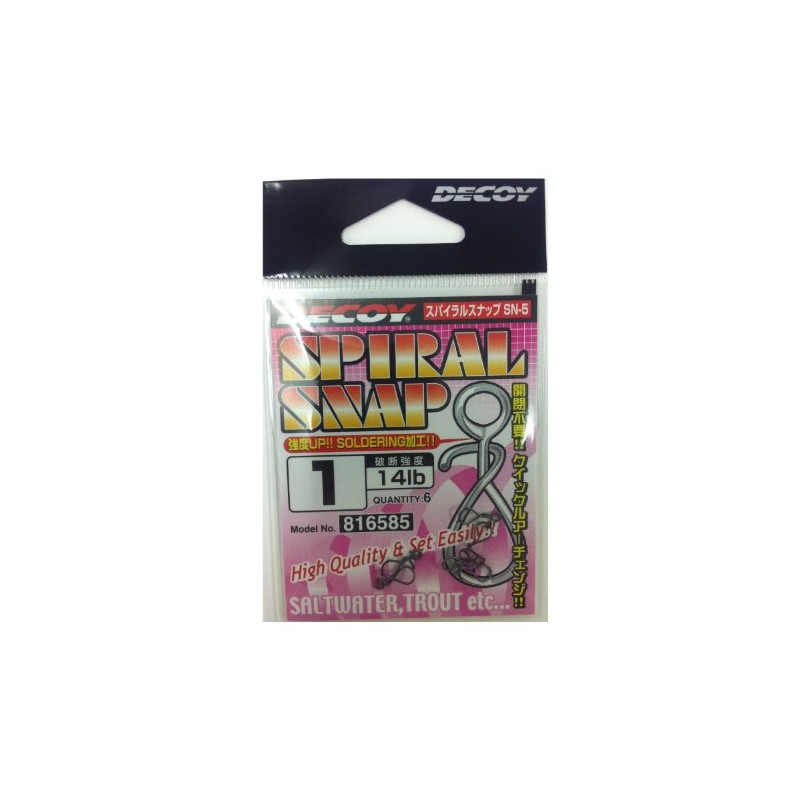 Decoy SN-5 Spiral Snap High Performance Size 1 (6585)