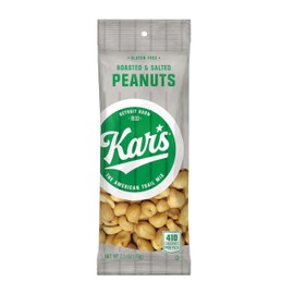 Kar’s Nuts Roasted & Salted Peanut Snacks, 2.5 oz Individual Snack Packs – Bulk Pack of 12, Gluten-Free Snack Mix