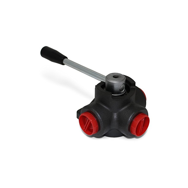 Hydraulic Rotary Diverter Valve, 3 Way, Closed Center, 32 GPM,