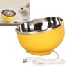 450ML Pet Heated Bowl Stainless Steel Water Heating Bowl USB