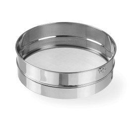 HENDI Round Sieve for Flour and Semolina with Hanging Loop Diameter 250 x Height 75 cm Stainless Steel