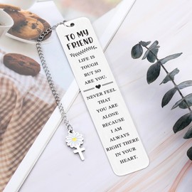Friend Bookmark, Best Friend Birthday Gifts for Women, Friendship Gifts for Women Bestie, Gifts for Friends Female, Christmas Friendsgiving Gifts for Friend, to My Friend Bookmark