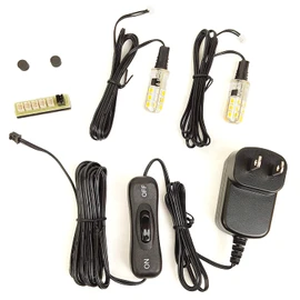 Lacquered Pludaku 4571573920027 LED Light for Buddhist Altar Lanterns, 1 Pair (Installation Instruction Included)