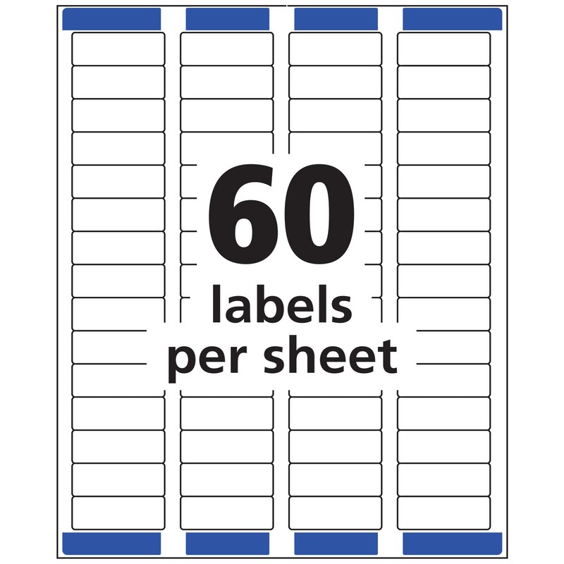 Avery Printable Return Address Labels with Sure Feed, 2/3" x