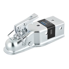 Nilight Straight Trailer Coupler with Security Latch&Chain for 2-Inch Hitch Ball, 3-Inch Channel,5000 LBS,Heavy Duty Trailler Tongue Coupler for Station Wagon, Truck, Bolted & Welded Installation