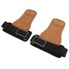 2PCS Weight Lifting Grips with Wrist Straps Cowhide SBR Full