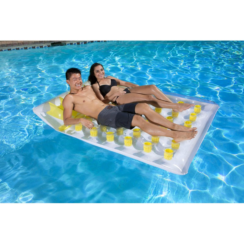 Poolmaster Double French Pocket Large Two Person Inflatable Swimming Pool