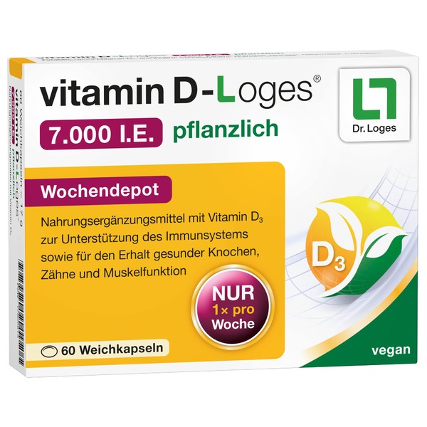 Vitamin D-L oges® 7,000 IU Vegetable - 60 Soft Capsules