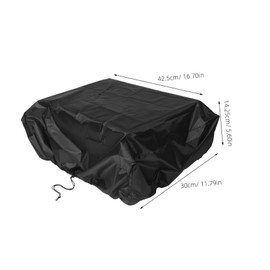 BUGUUYO Black Rv Air Conditioner Cover Dustproof and All Weather Protection for Campers and Trailers Fits H Versatile Outdoor Accessory