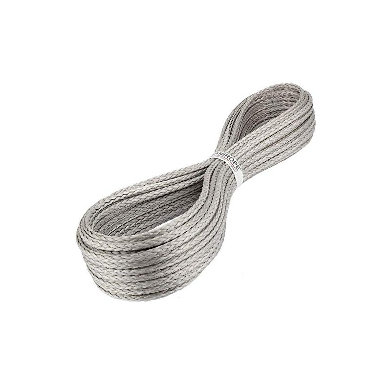 Kanirope® Dyneema Rope PRO 4 mm 10 m Silver 12-Way