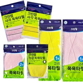 Cleanwrap Exfoliating Bath Towel for Skin Waste Removal Towel Square Bath Towel (Random) 4ea