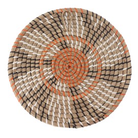 Grass Woven Placemats Nordic Style Innovative Round Placemats for Dining Table Home Decor Wall Decor 30cm/11.8in