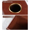 Square Tissue Box Cover, Luxury PU Leather Tissue Holder with