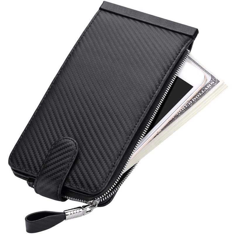 JEEBURYEE Card Case, Men's, Women's, Long Wallet, Thin, Magnetic Prevention,