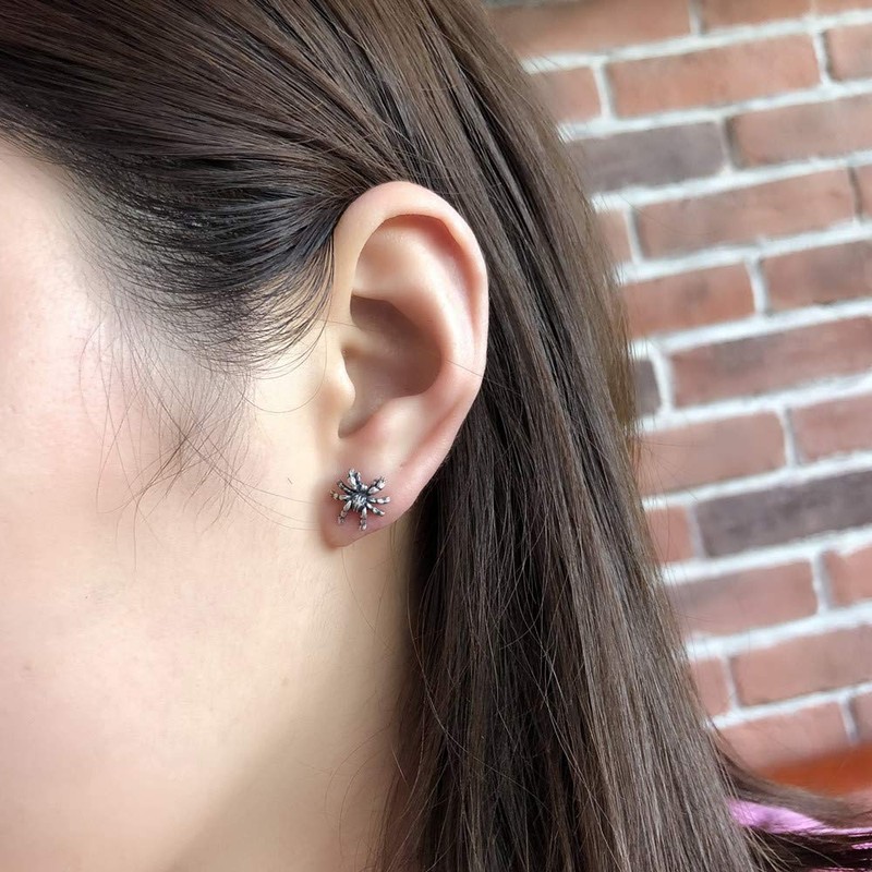 Spider Ear Stud Sterling Silver Hypoallergenic Stud Earrings