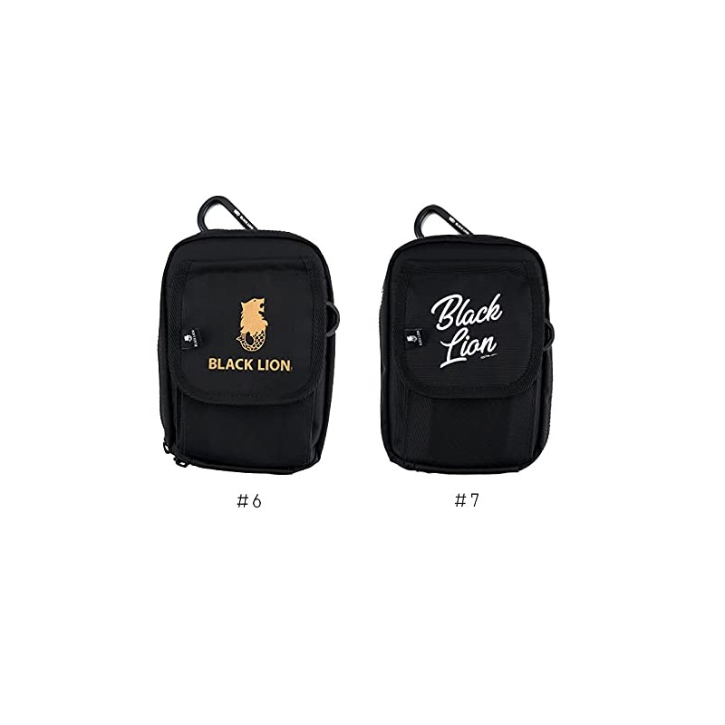 Black Lion Egiwallet with Carabiner Black LION #06 Black