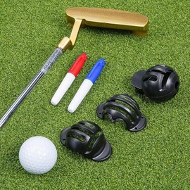 Golf Ball Alignment Marking Tool | Fade-Resistant Golf Ball Marker and Lines Marker Tool - Golf Alignment Tool with Reversible Design for Family Friends Colleagues