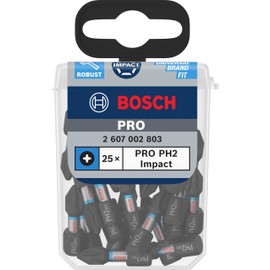 Bosch 25x PRO Phillips Impact Bit (95 x 128 mm, Professional Accessory Screwdriver, Screwdriver)