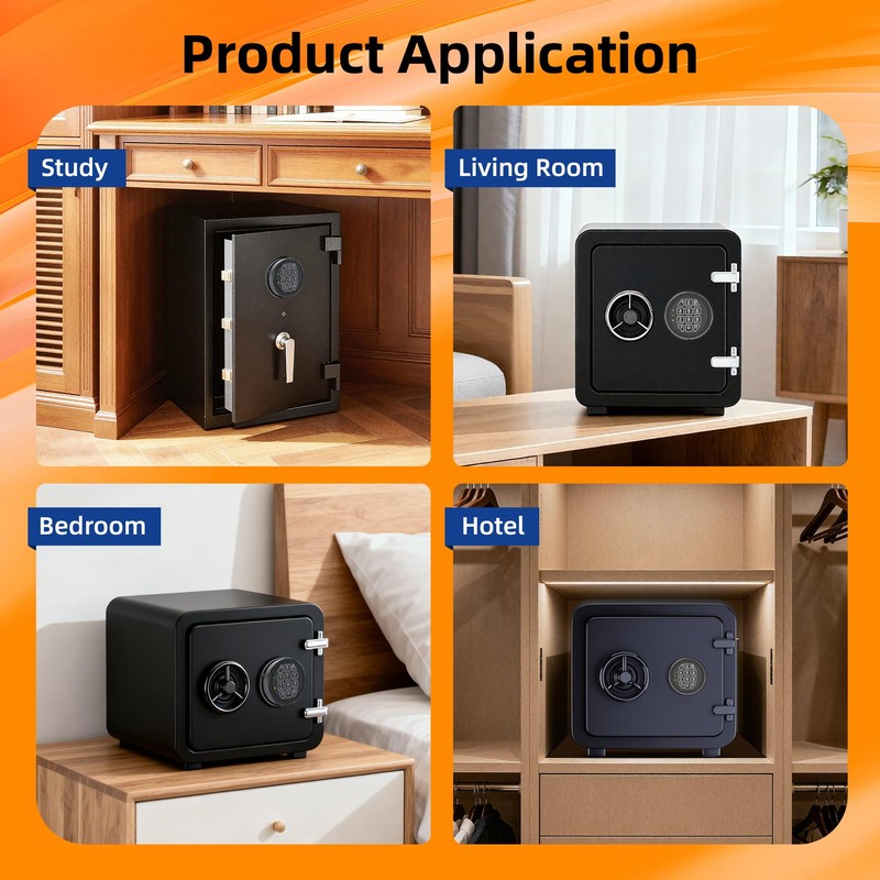 High Security Electronic Safe Lock Replacement Keypad with Solenoid Lock