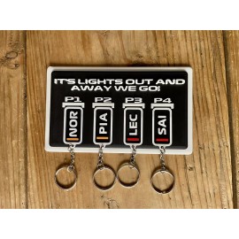 F1 Keychain + Key Holder | F1 Driver| F1 Gift | Formula 1 Fan | Wall Decor |