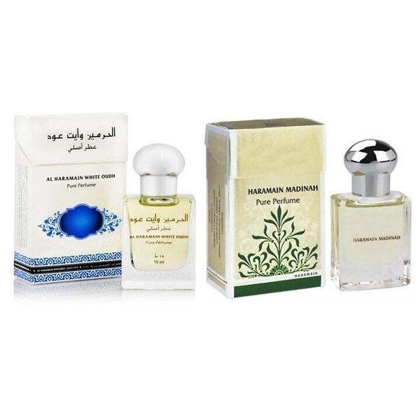 Al Haramain Madinah & White Oudh Pure Original Roll on