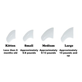 Purrdy Paws One Year Supply Soft Nail Caps for Cats White Kitten - Extra Adhesives
