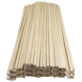 50 Piezas de Clavijas de Madera de 12 Pulgadas, Lijadas Suavemente para Manualidades de Bricolaje, Construcción de Modelos, Decoración del Hogar y Proyectos Creativos