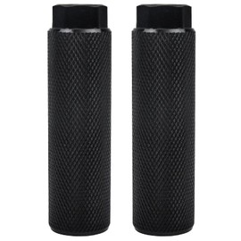 NiceLand Universal Bike Pegs,2pcs Aluminum Alloy Bike Pegs for BMX Mountain Bike Cycling Rear Stunt Pegs-Black
