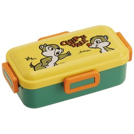 Skater PFLB6AG-A Ag+ Silver Ion, Antibacterial, Fluffy, Dome-Shaped Lid, Lunch Box, 18.9 fl oz (530 ml), Chip & Dale Retro