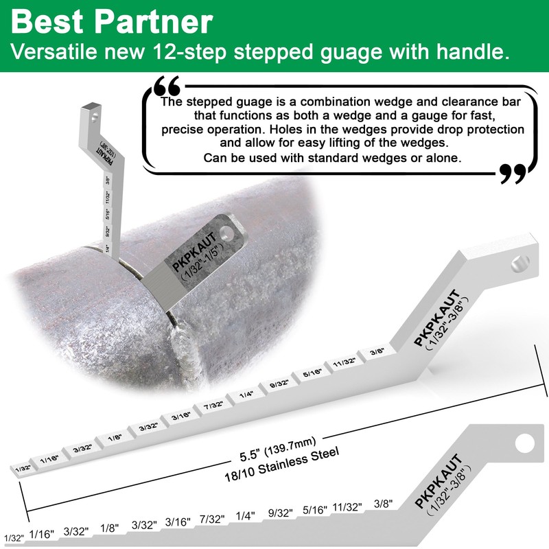 PKPKAUT 3PCS 4" Welding Wedge for Pipe Fitting and Metalwork