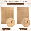 Tandefio 108 Pcs Macrame Supplies Include Macrame Board Metal Adjustable