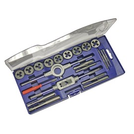 Faithfull FAITAPDSET21 Metric Tap and Die Set in Carbon Steel (21 Pieces)