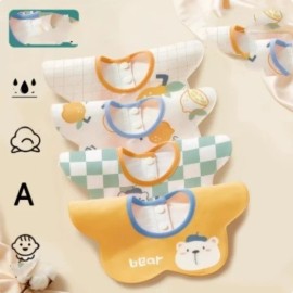 Custom Printed Sublimation Front Bamboo Bibs Lovey Back Cotton Terry Cloth Eating and Teething Newborn Baby Bibs With SnapsSize: 3T, Color: Rose Red