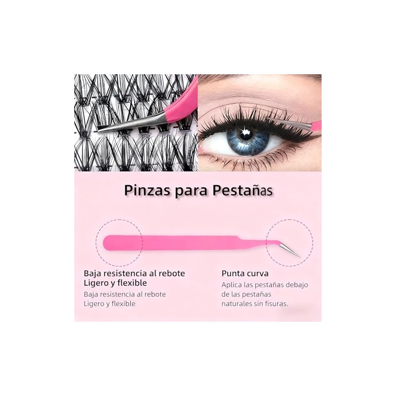 de Racimos de Pestañas Naturales Banda Invisible Racimos de Pestañas