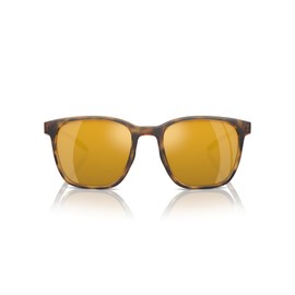 Native Eyewear Targhee Square Sunglasses, Matte Tortoise/Bronze Mirrored Polarized, 54 mm