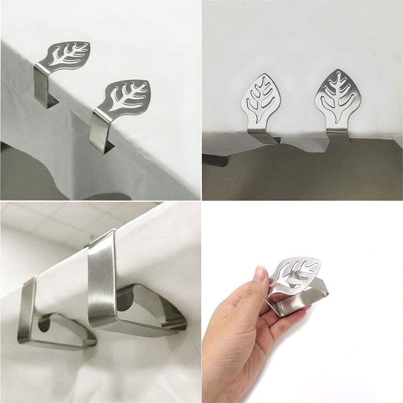 SUpoetry Pack of 6 Tablecloth Clips, Table Clips for Thick