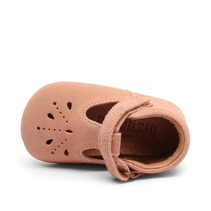 Bisgaard Baby Girl’s Bloom Crawling Shoes - Pink - 18