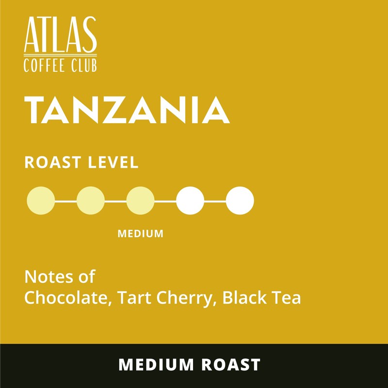 Atlas Coffee Club Coffee Pods – Light/Medium Roast, Single-Origin Tanzania,