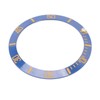 ZJchao Professional Watch Bezels Inserts Replacemnet, Lightweight Blue with Gold