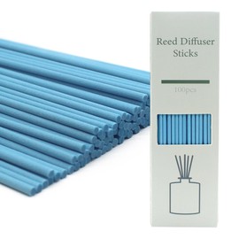 Reed Diffuser Sticks - 3mm Rattan Fiber Sticks for Essential Oil Aroma Diffuser, Long-Lasting Aroma Diffuser Replacement Sticks (100 Count), Blue