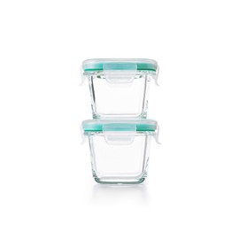 OXO Good Grips 4-Piece Smart Seal Leakproof Mini Glass AirtightContainer Set