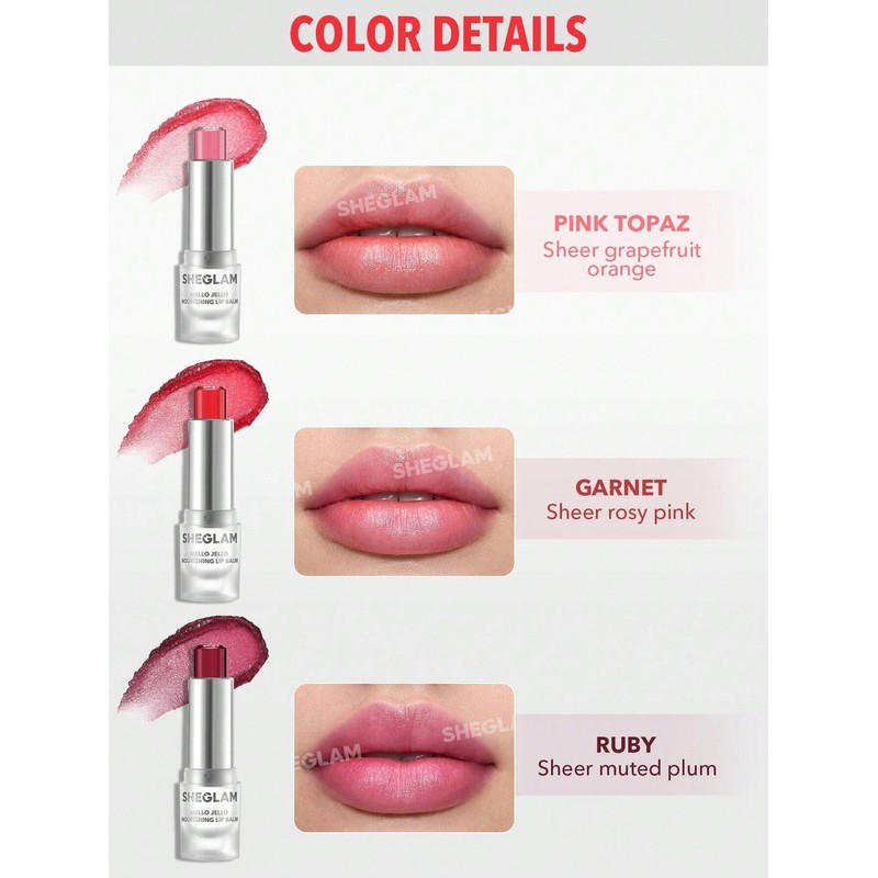 Sheglam Mello Jello Bálsamo Labial Nutritivo (Garnet)