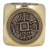 Metal Figertip Rotating Cube Embossed 6 Sided Anti Anxiety Stress
