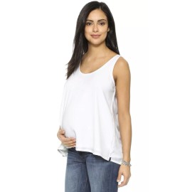 Hatch Maternity Women’s THE LAYERING TANK White Size 3 (LRG/12) NEW
